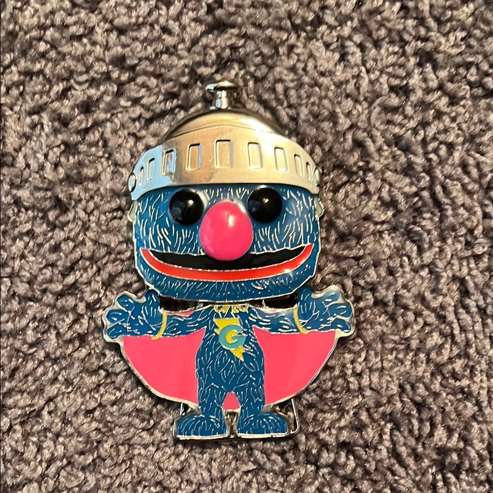 Funko Pop Super Grover Enamel Pin With Stand